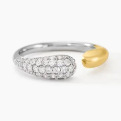 Histoire d'Or Bague Tiwa De Zirconium argent bicolore oxyde