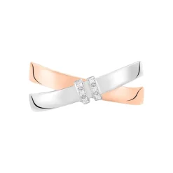 Histoire d'Or Bague Tonnia Or Bicolore Diamant* Bagues|Bagues Avec Pierre