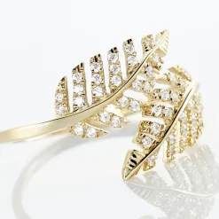 Clearance Histoire d'Or Bague Tourkia Or Jaune Oxyde De Zirconium