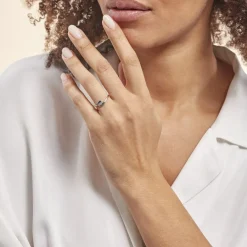 Histoire d'Or Bague Trilogie Or Blanc Diamant* Bagues|Bagues Avec Pierre