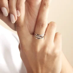 Histoire d'Or Bague Trisca Or Blanc Diamant* Bagues|Bagues Avec Pierre