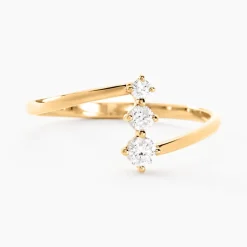 Hot Histoire d'Or Bague Tryphena Or Jaune Diamant Synthétique