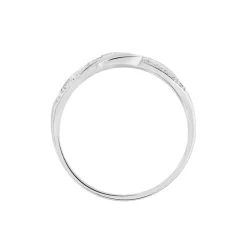 Clearance Histoire d'Or Bague Vaguelette or blanc diamant