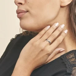 Histoire d'Or Bague Valencia Or Blanc Diamant