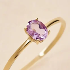 Clearance Histoire d'Or Bague Valentino Or Jaune Améthyste or jaune améthyste violet
