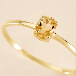 Histoire d'Or Bague Valentino Or Jaune Citrine* Bagues|Bagues Avec Pierre
