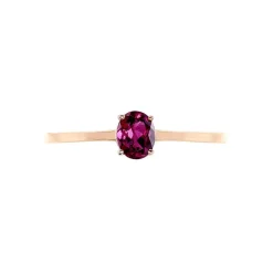 Outlet Histoire d'Or Bague Valentino Or Rose Rhodolite or rose rhodolite rouge