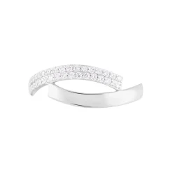 Clearance Histoire d'Or Bague Vero De Zirconium or blanc oxyde