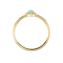 Histoire d'Or Bague Vintage Love Plaqué Or Jaune Amazonite* Bagues|Bagues Fantaisie