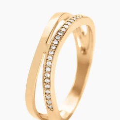 Histoire d'Or Bague Vitoria Plaqué Or Jaune Oxyde De Zirconium