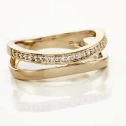 Histoire d'Or Bague Vitoria Plaqué Or Jaune Oxyde De Zirconium