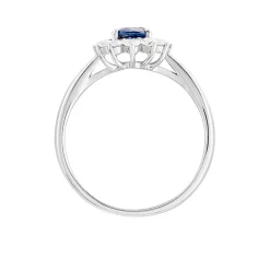 New Histoire d'Or Bague Vladimir Or Blanc Saphir Diamants