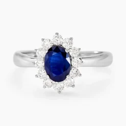 Histoire d'Or Bague Vladimir Or Blanc Saphir Diamants* Bagues Avec Pierre|Bagues Solitaires