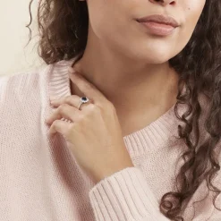 Histoire d'Or Bague Vladimir Or Blanc Saphir Diamants* Bagues Avec Pierre|Bagues Solitaires