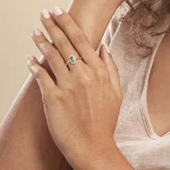 Online Histoire d'Or Bague Vladimir Diamants or jaune emeraude