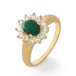 Histoire d'Or Bague Vladimir Or Jaune Emeraude Et Diamant* Bagues|Bagues Avec Pierre