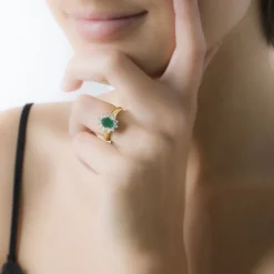 Histoire d'Or Bague Vladimir Or Jaune Emeraude Et Diamant* Bagues|Bagues Avec Pierre
