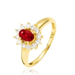 Histoire d'Or Bague Vladimir Or Jaune Rubis Et Diamant* Bagues|Bagues Avec Pierre