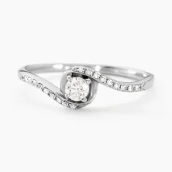 Histoire d'Or Bague Vrille Accompagnee* Bagues|Bagues Avec Pierre