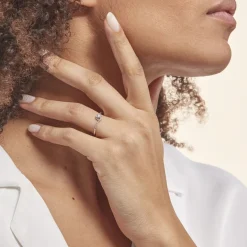 Histoire d'Or Bague Vrille Accompagnee* Bagues|Bagues Avec Pierre