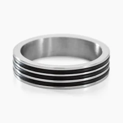 Histoire d'Or Bague Wallace Acier Blanc* Bagues|Bagues Sans Pierre