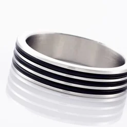 Histoire d'Or Bague Wallace Acier Blanc* Bagues|Bagues Sans Pierre