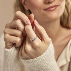 New Histoire d'Or Bague Winter Sweetness Argent Blanc Oxyde De Zirconium