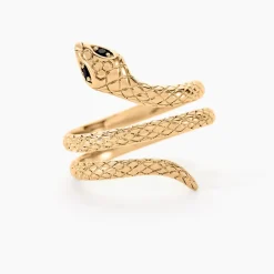 New Histoire d'Or Bague Yasha Plaqué Or Jaune Spinelle Synthétique