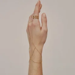 Online Histoire d'Or Bijou De Main Irina argent jaune