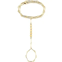 Discount Histoire d'Or Bijou De Main Lodi Acier Jaune