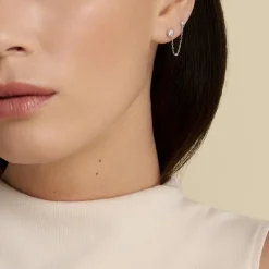 Histoire d'Or Bijou D'oreille Argent Blanc Cheyanne Oxydes De Zirconium* Boucles D'Oreilles|Boucles D'Oreilles Fantaisie