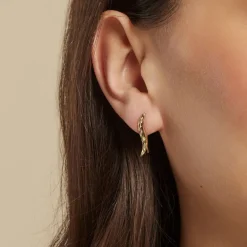 Histoire d'Or Bijou D'oreille Grimpante Unitaire Tonnau Or Jaune* Boucles D'Oreilles|Piercings D'Oreilles