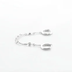 Discount Histoire d'Or Bijou D'oreille Unitaire Argent Blanc Gretus Oxydes De Zirconium