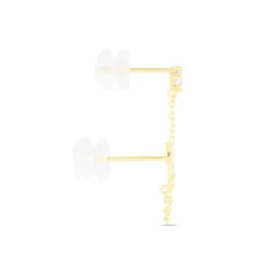 Hot Histoire d'Or Bijou D'oreille Unitaire Ferdy Or Jaune Oxyde De Zirconium