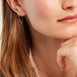 Best Histoire d'Or Bijou D'oreille Unitaire Feliciano Or Jaune Diamant