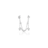 Histoire d'Or Bijou D'oreille Unitaire Kupla Argent Blanc