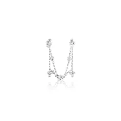 Histoire d'Or Bijou D'oreille Unitaire Kupla Argent Blanc