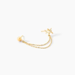 Histoire d'Or Bijou D'oreille Unitaire Mikko Or Jaune Oxyde De Zirconium* Boucles D'Oreilles|Piercings D'Oreilles