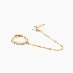 Histoire d'Or Bijou D'oreille Unitaire Mix And Match Or Jaune Oxyde De Zirconium* Boucles D'Oreilles|Piercings D'Oreilles