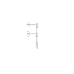 Discount Histoire d'Or Bijou D'oreille Unitaire Nexus Argent Blanc Oxyde De Zirconium