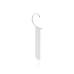 New Histoire d'Or Bijou D'oreille Unitaire Nexus Argent Blanc Oxyde De Zirconium