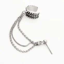 Hot Histoire d'Or Bijou D'oreille Unitaire Waltraud Argent Blanc