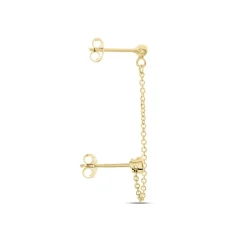 Histoire d'Or Bijoux D'oreille Unitaire Pendante Plaqué Or Jaune Dofi Oxyde* Boucles D'Oreilles|Piercings D'Oreilles