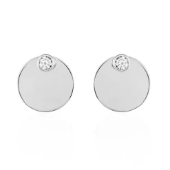 Online Histoire d'Or Bijoux D'oreilles Aleksandra Argent Blanc Oxyde De Zirconium