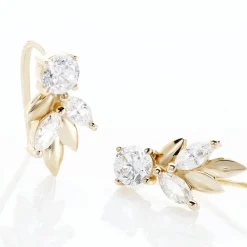 Hot Histoire d'Or Bijoux D'oreilles Alexine Or Jaune Oxyde De Zirconium