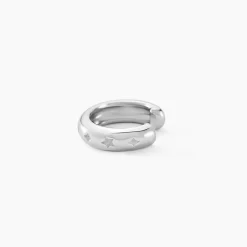 New Histoire d'Or Bijoux D'oreilles Astre Precieux Argent Blanc Oxyde De Zirconium