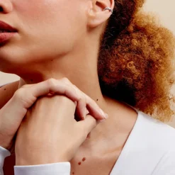 New Histoire d'Or Bijoux D'oreilles Astre Precieux Argent Blanc Oxyde De Zirconium