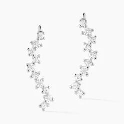 Best Histoire d'Or Bijoux D'oreilles Brandi Argent Rhodié Oxyde De Zirconium