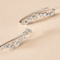 Best Histoire d'Or Bijoux D'oreilles Brandi Argent Rhodié Oxyde De Zirconium