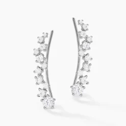Histoire d'Or Bijoux D¿oreilles Grimpants Enza Argent Blanc Oxyde De Zirconium* Boucles D'Oreilles|Boucles D'Oreilles Fantaisie